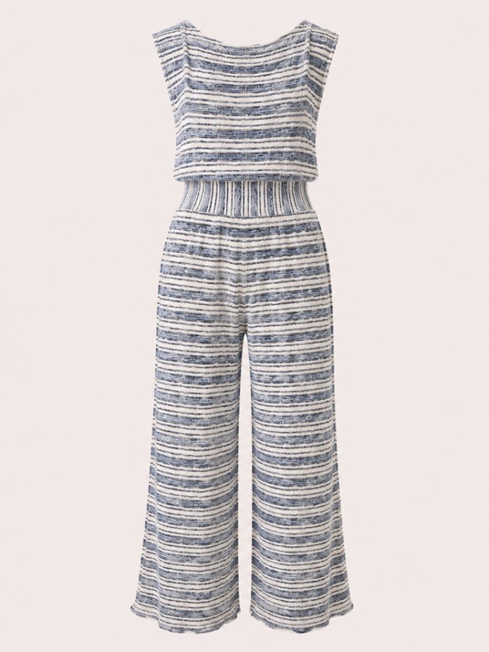 Free People Striped Morning Tides One Piece Jumpsuit Indigo Size Small